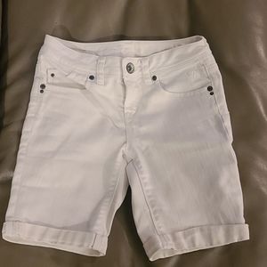 White jean shorts Girls size 10